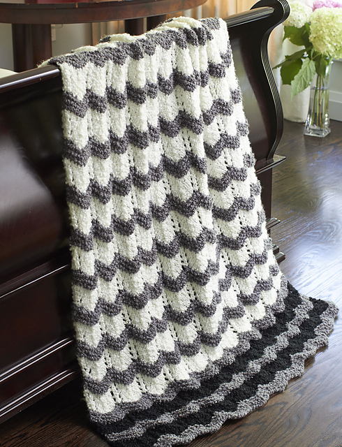 Ravelry: Stone's Throw Ripple pattern by Bernat Design Studio