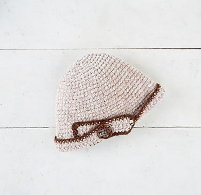 Mink Ladies Button Brim Hat