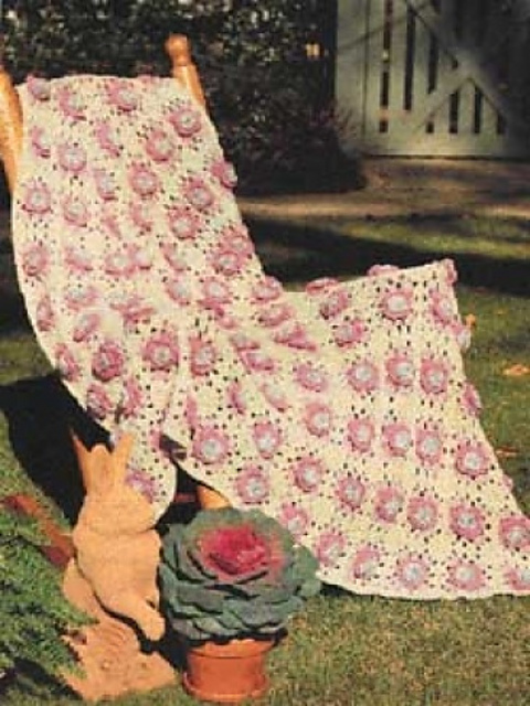 Cabbage Rose Afghan