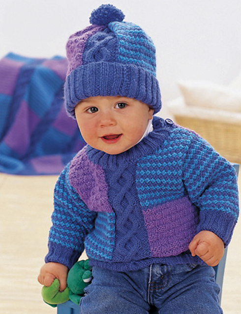 Cables and Checks Set: Pullover