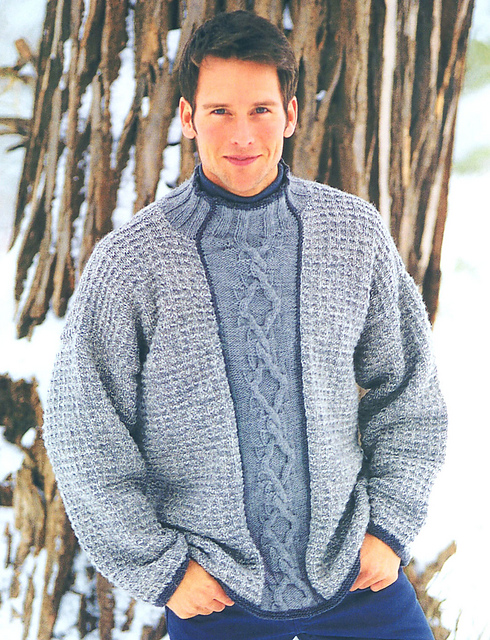 Faded Cable Panel (for men)