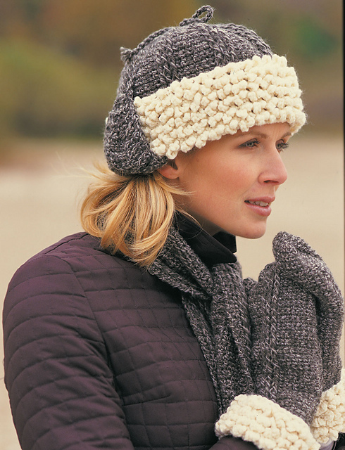 Sheepskin Hat, Scarf & Mittens (Mittens)