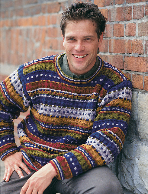 Stripes and Checks Pullover