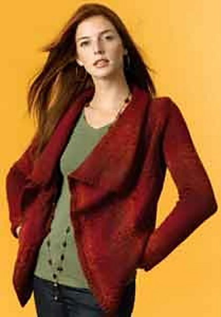 Draped Cardigan (Machine Knit)