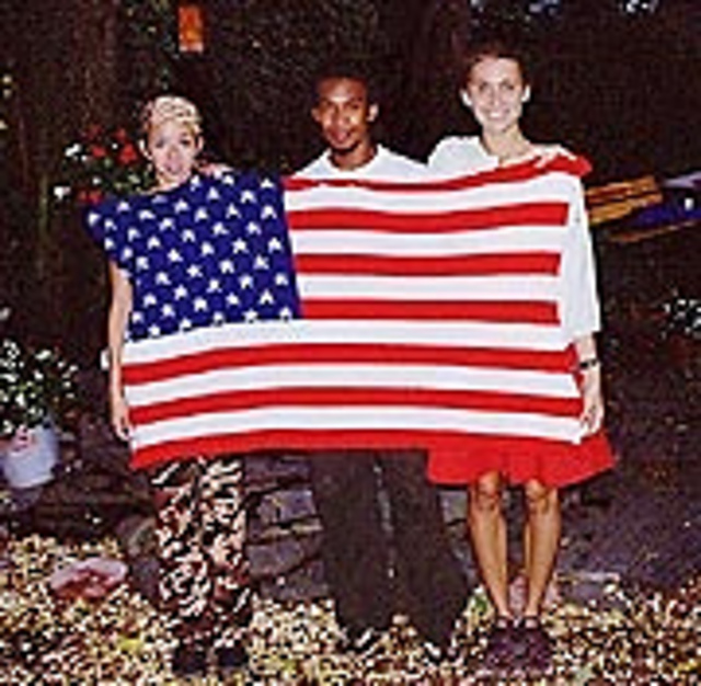 American Flag Throw