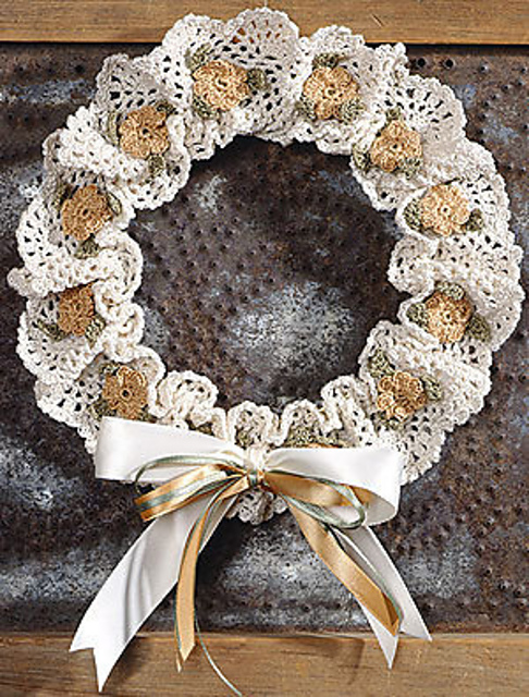Floral Mesh Wreath
