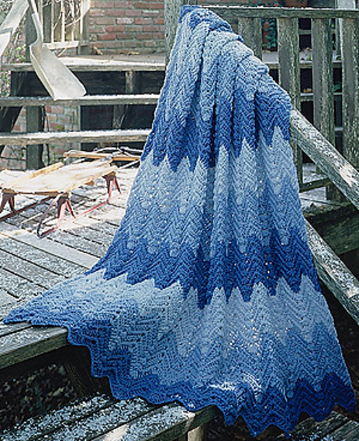 Wintry Ripple Afghan