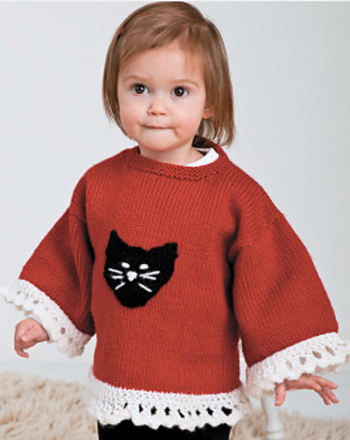Lace Top With Cat