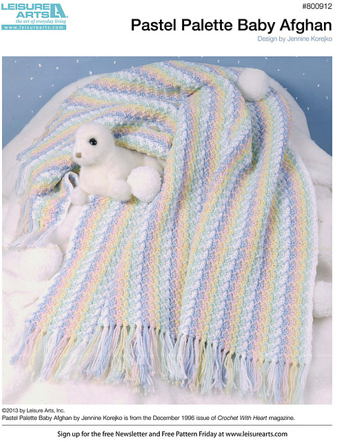 Pastel Palette Baby Afghan