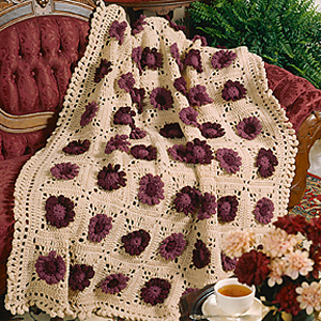 Chrysanthemum Afghan