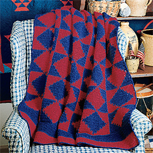 Patriotic Diamonds Afghan