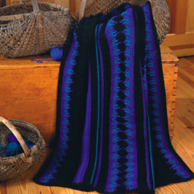 Blacklight Beauty Afghan
