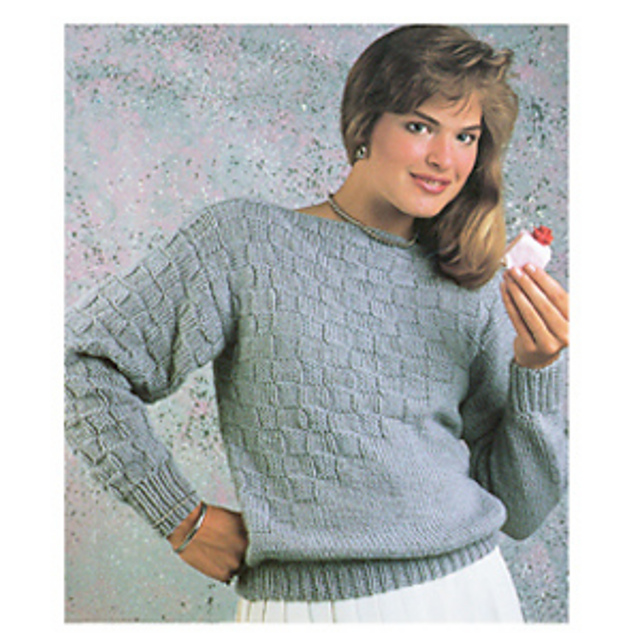 Diagonal Checkerboard Pullover