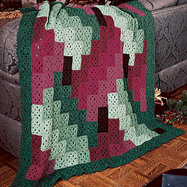 Berry Merry Bargello Afghan