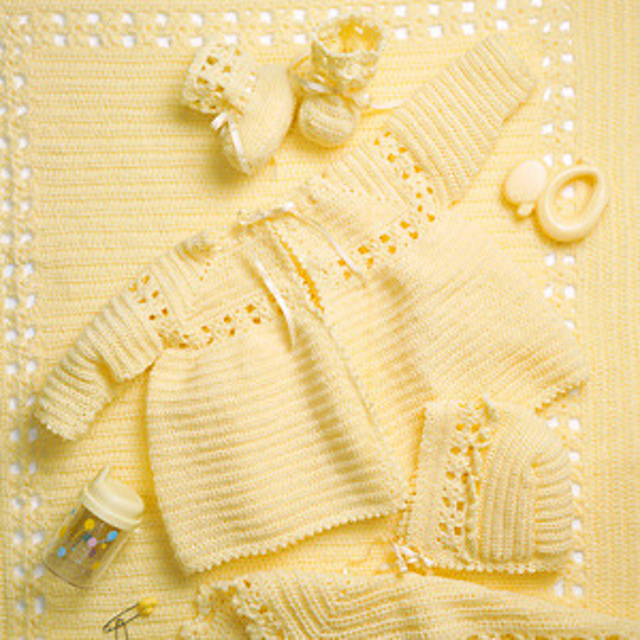 Flower & Picot Baby Layette
