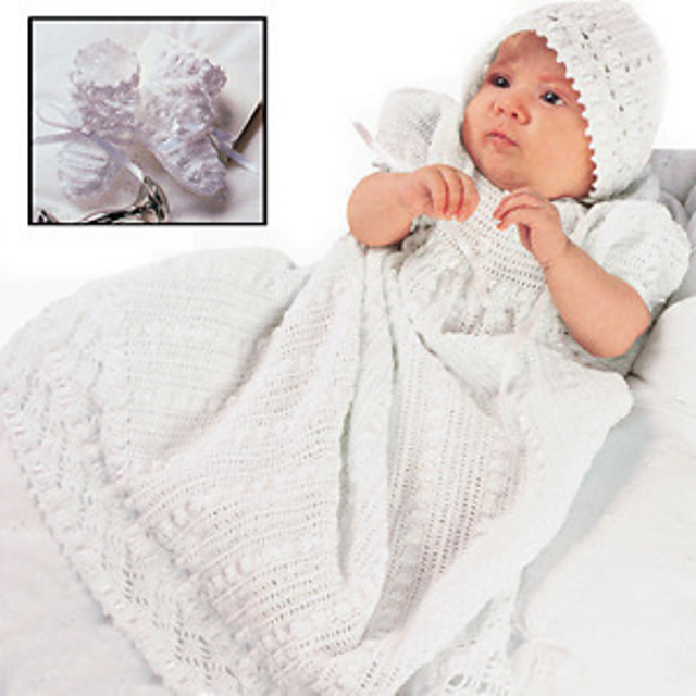 Diamond Lace Christening Set