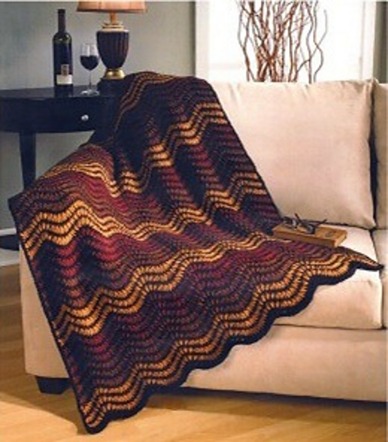 Autumn Waves Throw