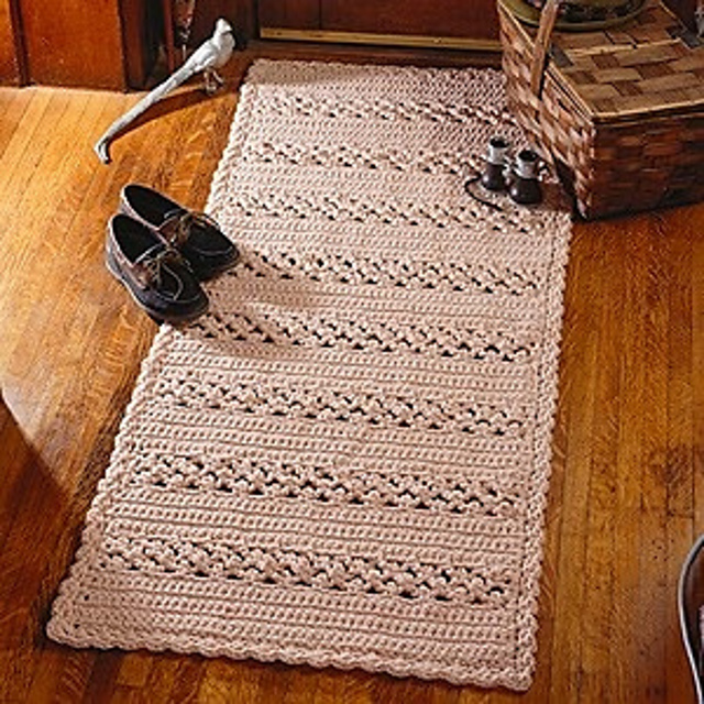 Ravelry: Picots Rug & Runner pattern by Anne Halliday
