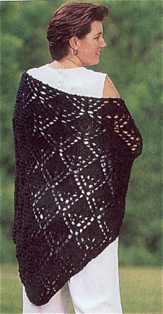 Ravelry: Diamond Knit Shawl pattern by Lion Brand Yarn