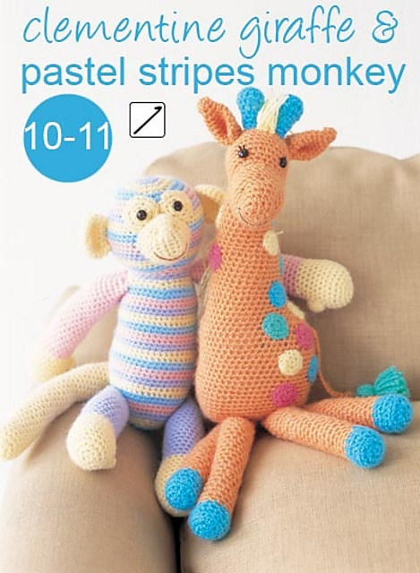 Pastel Stripes Monkey