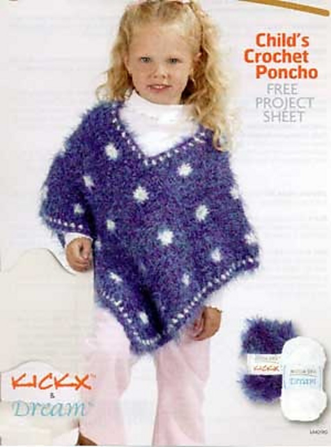 Child's Crochet Poncho LM0190