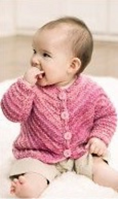 Baby Bias Cardigan