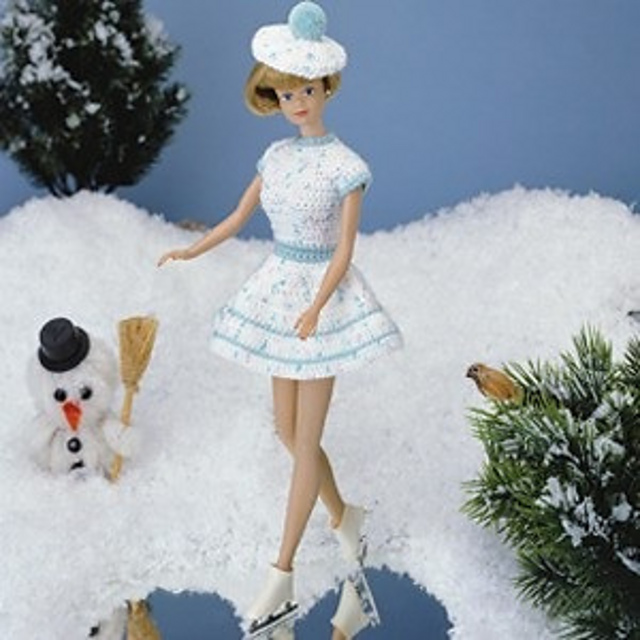 Ravelry: Fashion Doll Ice Skater Dress & Tam pattern by Janice Tessitore