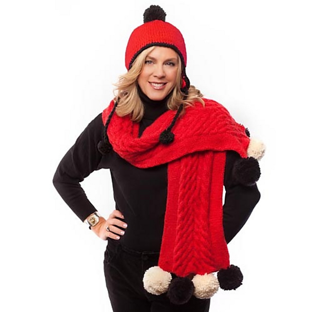 Ultra luxe cabled scarf & hat
