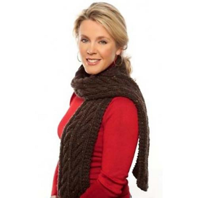 Chunky Cables Scarf