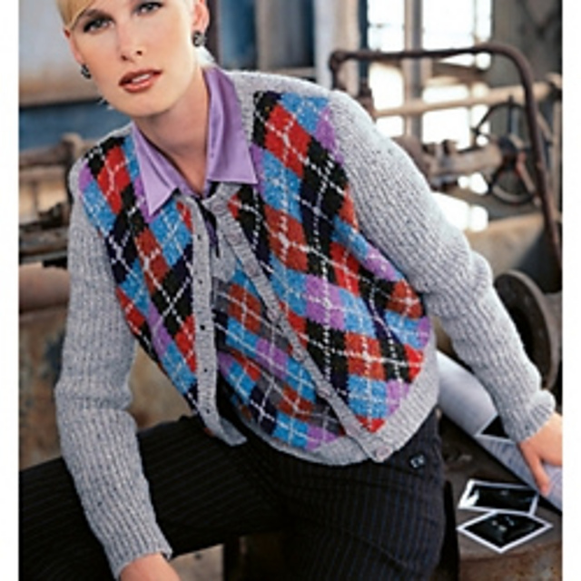 #25 Argyle Twin Set Cardigan