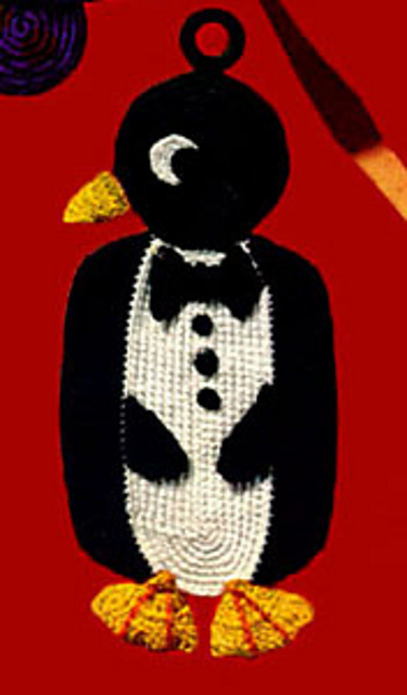 Penguin Pot Holder #S-366