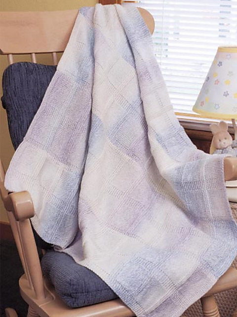 Rainbow Blocks Baby Afghan