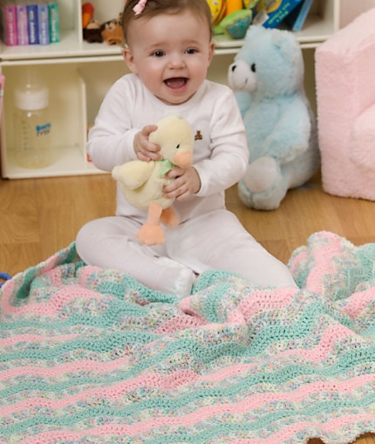 Soft Waves Baby Blanket