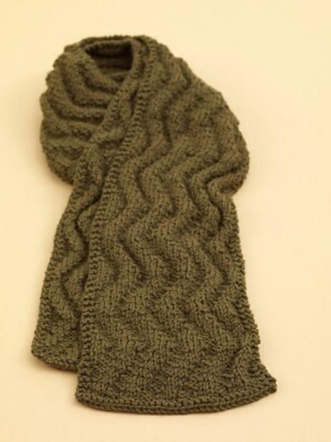 Meandering Rib Scarf #70539AD
