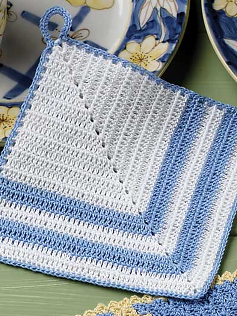 Blue & White Pot Holder