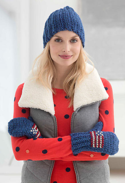 Team USA Mittens (Crochet)