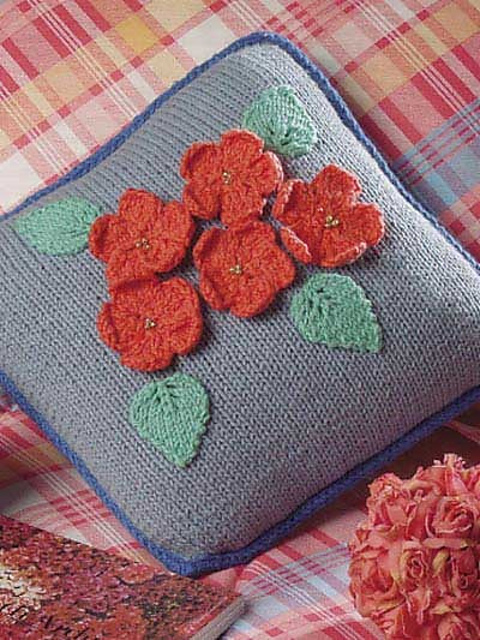 3-D Geranium Pillow