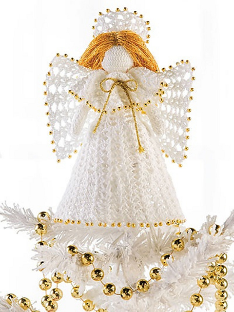 Beaded Treetop Angel