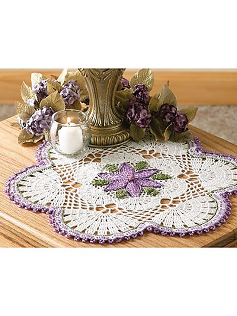 Passionflower Beaded Doily