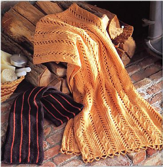 Vertical Duplicate Stitch Scarf