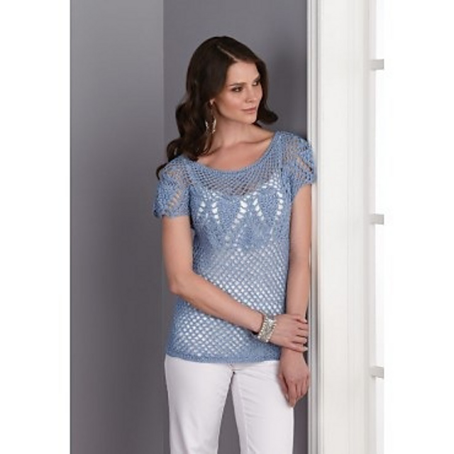 Pineapple Yoke Pullover #99822