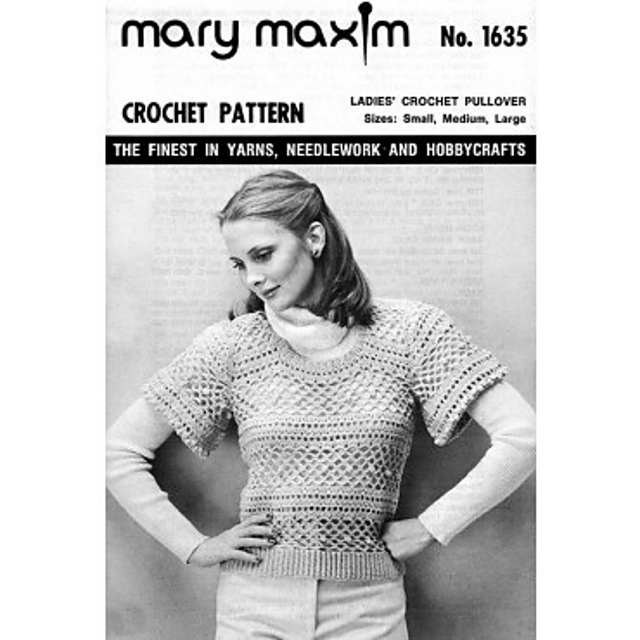 Ladies Crochet Pullover