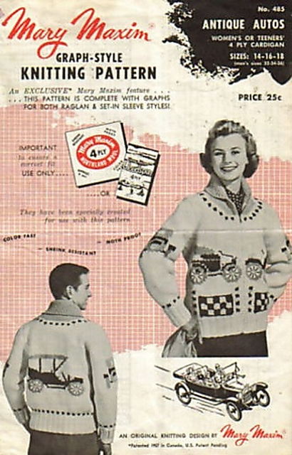 Antique Autos Cardigan #485