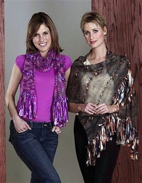 3234 Kid Silk Print Scarf/Wrap w/Joy and Segue
