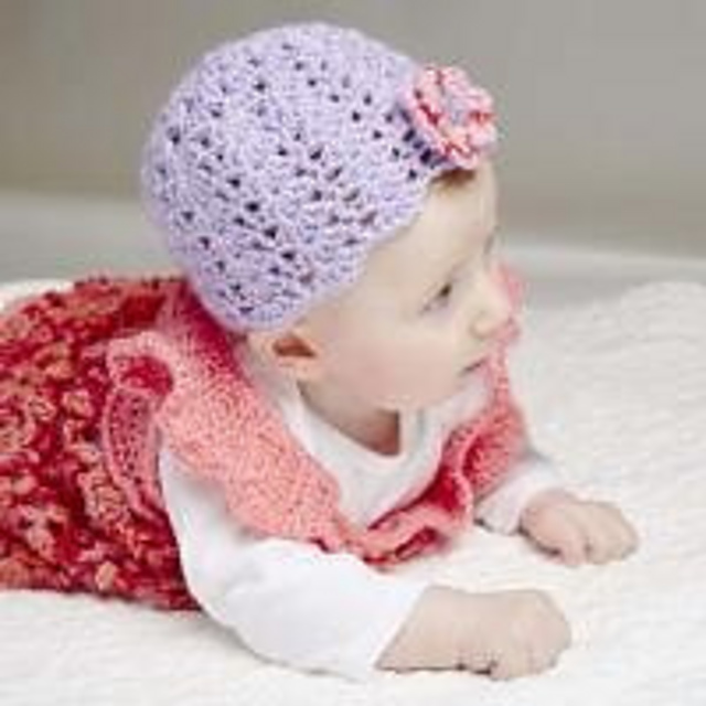Beauty Shell-Stitch Crochet Cap
