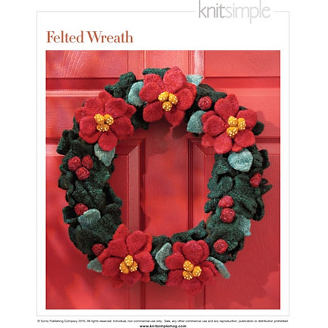 #08 Felted Wreath