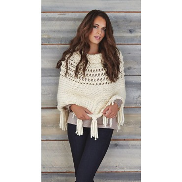 Eyelet Yoke Poncho #98983
