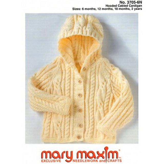 Hooded Cabled Cardigan