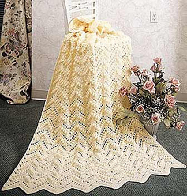 Popcorn Ripple Afghan