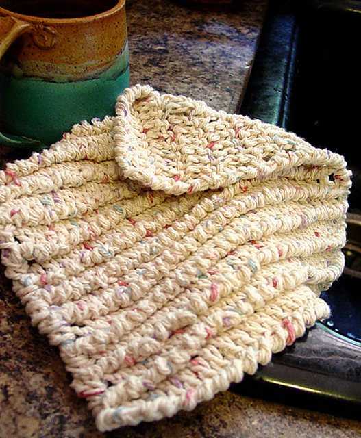 Flo/Blo Textured Crocheted Dishcloth